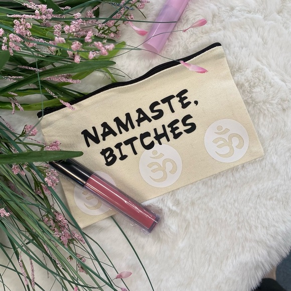 New canvas zip makeup case pouch zipper bag accessories *YOU CHOOSE* - Picture 10 of 13